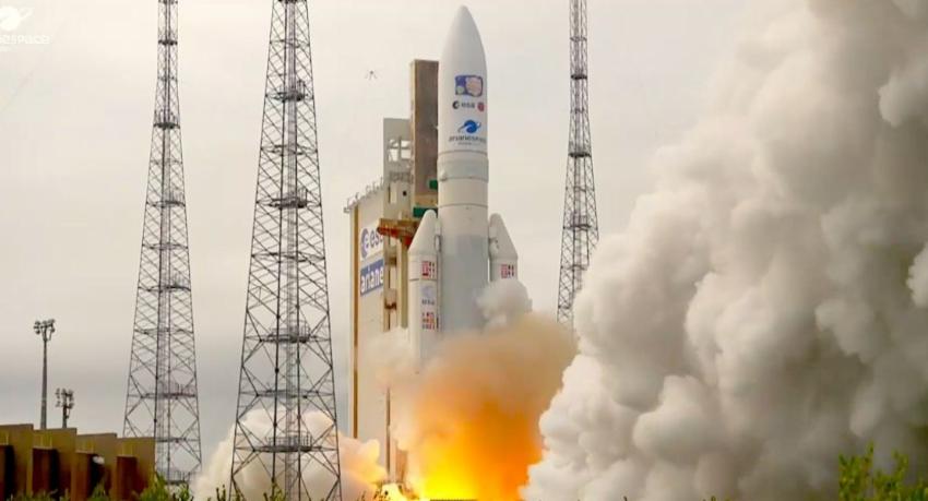 JUICE rocket blasts off to find life on Jupiter